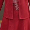 Elegant Wedding Banquet Dress Set for Mother-in-law: Fashionable Two-piece Outfit for Middle-aged and Elderly Women