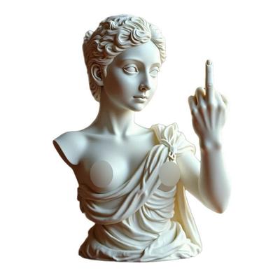 Mittelfinger Statue Wien Göttin Harzfigur für Heim Büro Schreibtisch Deko Lustiger Gartenschmuck Einzigartige Geschenkidee Handwerk