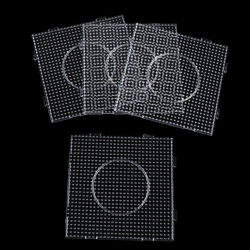 4pcs Hama Beads Pegboards 15cm Beads Template for Making Iron Bead Boards Creative Handmade Craft Toy Gift Pixel Puzzle Pegboard