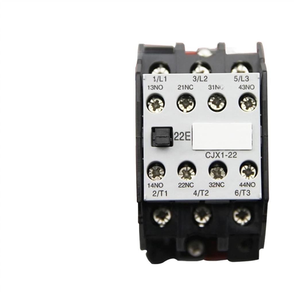 Contactor CJX1-22/22 3TB43 AC Contactors DIN Rail Mounted 2no 2nc 24V/36V/110V/220V/380V 22A 50Hz/60Hz Industrial Electrics (Color : 110v)