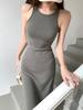 Abito Bodycon Sexy Senza Schiena Primavera/Estate 2026 - Gonna Midiaderente Slim Fit per Donna