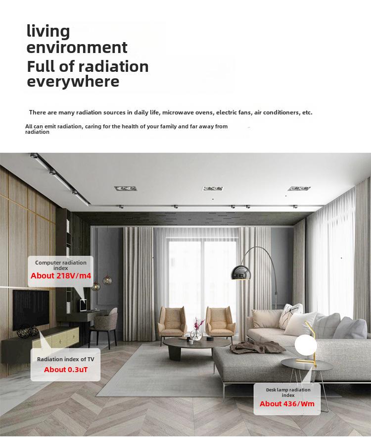 Household Electromagnetic Wave Radiation Detector for High Voltage Lines and Pregnant Women