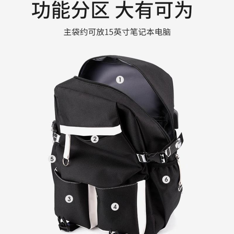Kpop Witch Hunters Peripheral Backpack Portable Lunch Bag Pencil Bag School Bag Student Backpack Three-Piece Set
