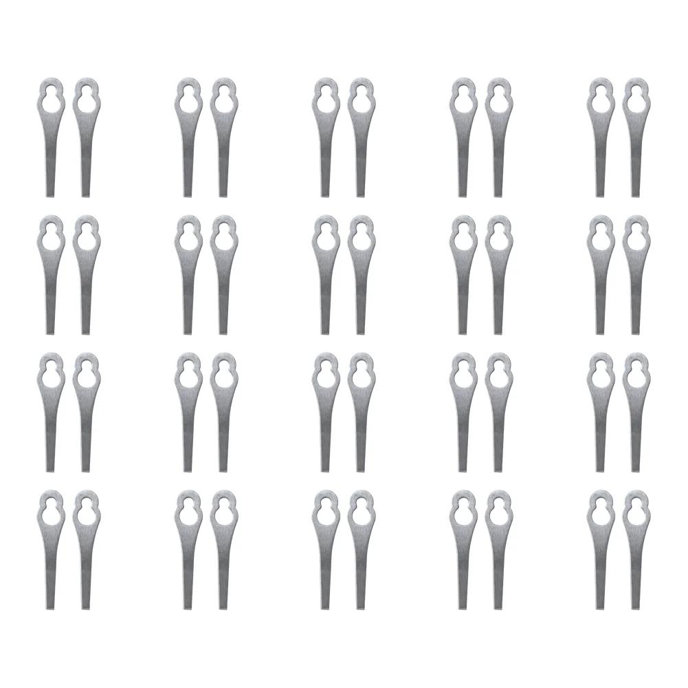 2-50PCS  Lawnmower Blades Mowing Machine Blades Spare Parts Grass Cutting Metal Blades Lawn Garden Power Tool Accessories