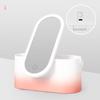 LED makeup mirror with light and storage dressing mirror outdoor travel storage box mirror