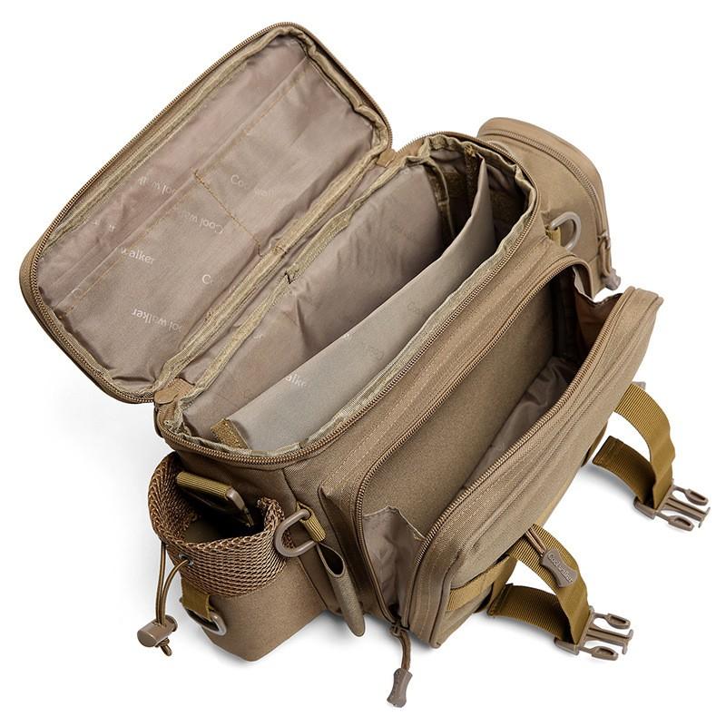 Multi-Functional Waterproof Fishing Waist Pack With Rod Storage Adjustable Shoulder Strap Outdoor Tactical Bag Angling