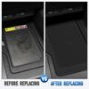 Black Smartphone Wireless Charger Rubber Mat Pad Protector for Toyota Land Cruiser Prado 250 J250 LC250 2024-2025