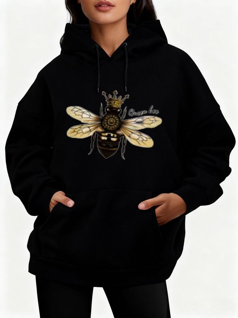 Oversize Women's Hoodie Graphic Fall Streetwear Casual Jacquard Patterns Featuring Themes Such as Ghosts, Pumpkins, Skulls, Bats,