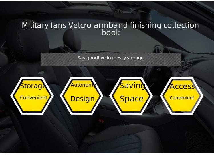 Velcro Tactical Patch Display Board - Military Fan Armband and Storage Organizer