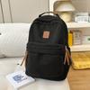 Schoolbag Corduroy Backpack Female Simple Large Capacity Junior High School Student School Bag American High School Retro Backpack Computer Bag