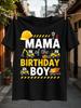 Mama Of The Birthday Boy Yellow Safety Crane Hook Excavators Bulldozer And Dump Truck Construction Unisex All TShirt