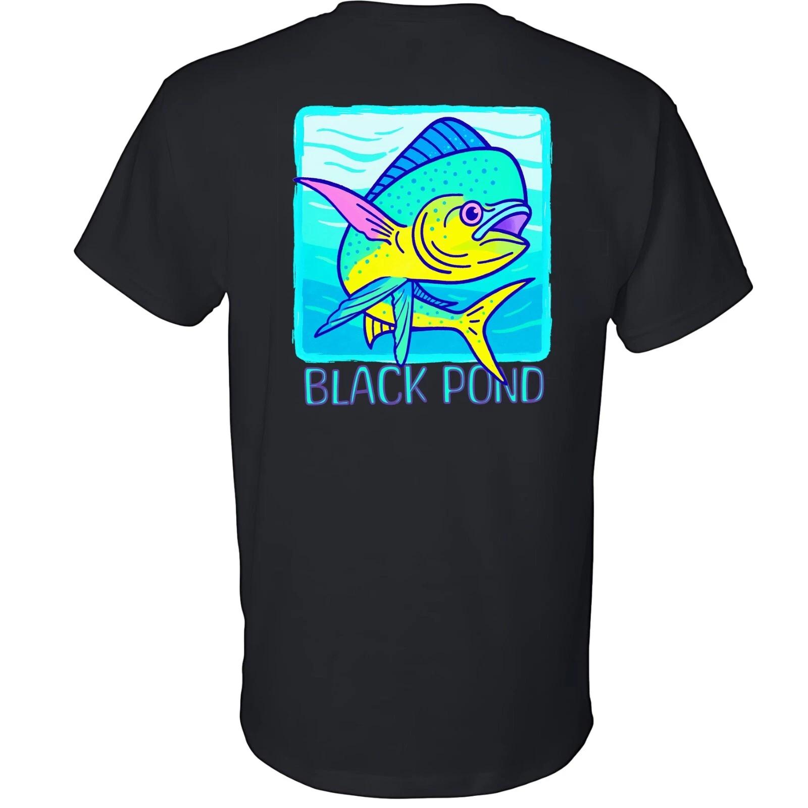 Black Pond Saltwater Series Men s T-shirt Offshore Fishing Mahi Dorado Dolphin L
