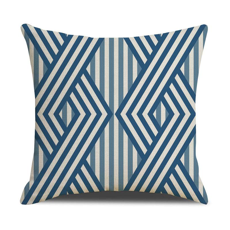 Nordisches Geometrisches Mandala Leinen Kissenbezug Digitaldruck Auto Sofa Bett Kissen Kissenbezug Zuhause