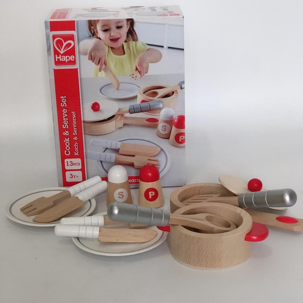 Nordic Style Gourmet Kitchen Utensils Toy Set For Children Role Play Cooking Kit