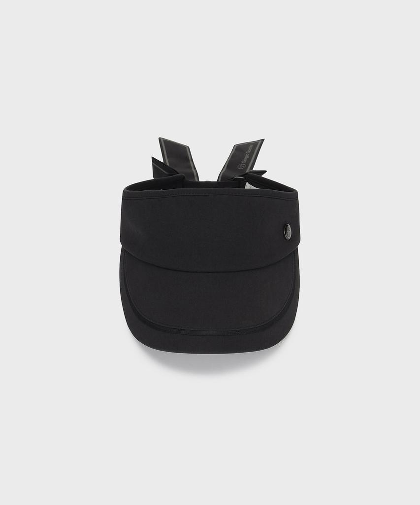 SERGIO TACCHINI W Wide Ribbon Sun Visor (Black)