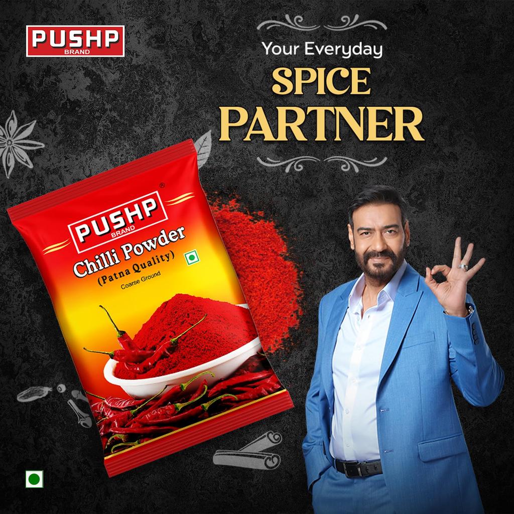 Pushp Brand Chilli Powder 200g Pack Of 2 Neutral Spicy Red Chilli Powder Essential Indian Spice For Flavorful Cooking