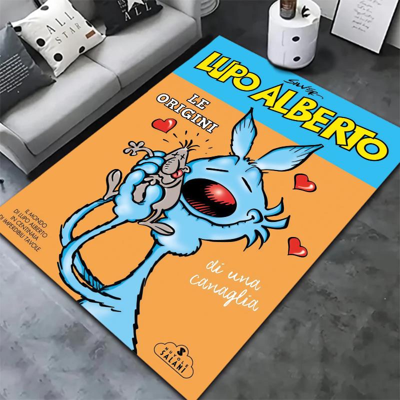 Lupo Alberto Carpet Rug for Living Room Bedroom Home Sofa Decoration,Kids play Nonslip Floor Mat