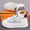 Fashion high-top board shoes women's new little white shoes casual sports versatile platform biscuit shoes