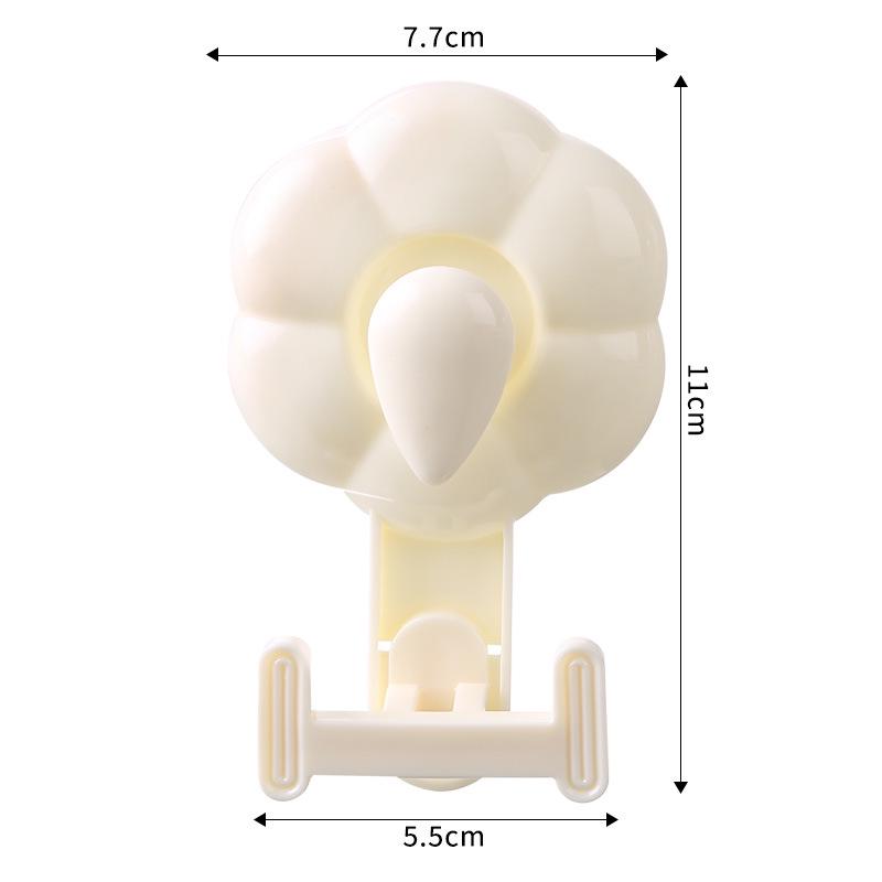Rotating Suction Cup Hook: Strong, Traceless Adhesive for Towels in Bathroom & Kitchen