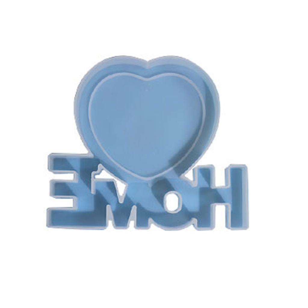 Love Home Family Silicone Molds Picture Photo Frame Epoxy Resin Mold DIY Crafts Jewelry Making Home Tabletop Decorations