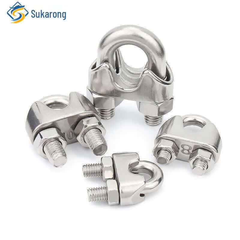 Sukalong 304 Stainless Steel Wire Rope U-Clips