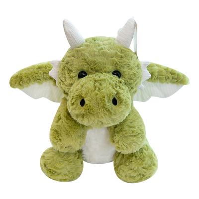 20-30CM Cute Little Dragon Plush Toy Super Soft Long Curly Solid Color Mythical Dinosaur Doll To Friends Birthday Initiative Gift