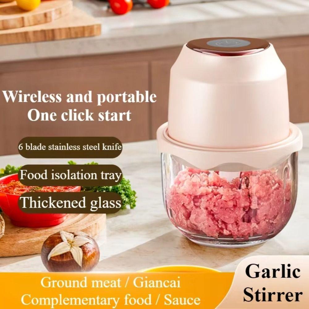 Cordless Meat Grinder Multifunctional Vegetable Crusher Garlic Crusher Kitchen Gadgets