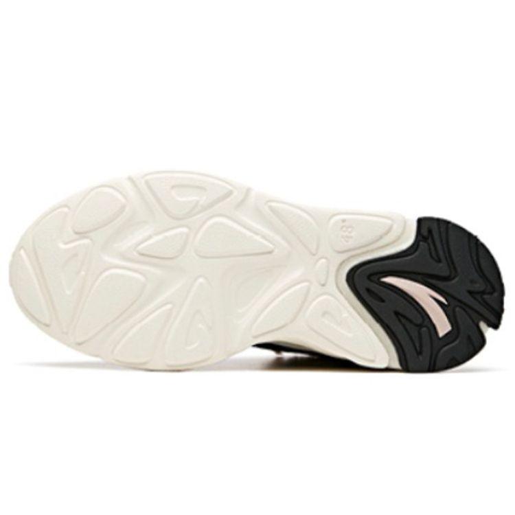 Anta Lifestyle Series Fleece Lined Casual Shock Absorbing Non-Slip Wear-Resistant Mid-Top Sports Shoes Women Sneakers Black White 922048910-3