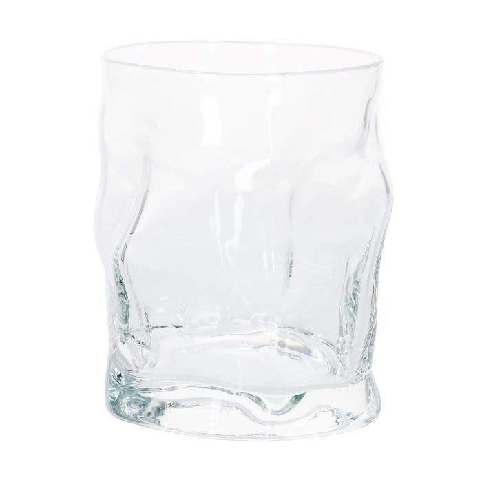 Verre À Whisky 420 Ml I Bormioli Sorgente I Lot De 6 I 10,7 X Ø 8,3 Cm I Verre Old Fashioned I Haute Qualité I Glace Au Sol I