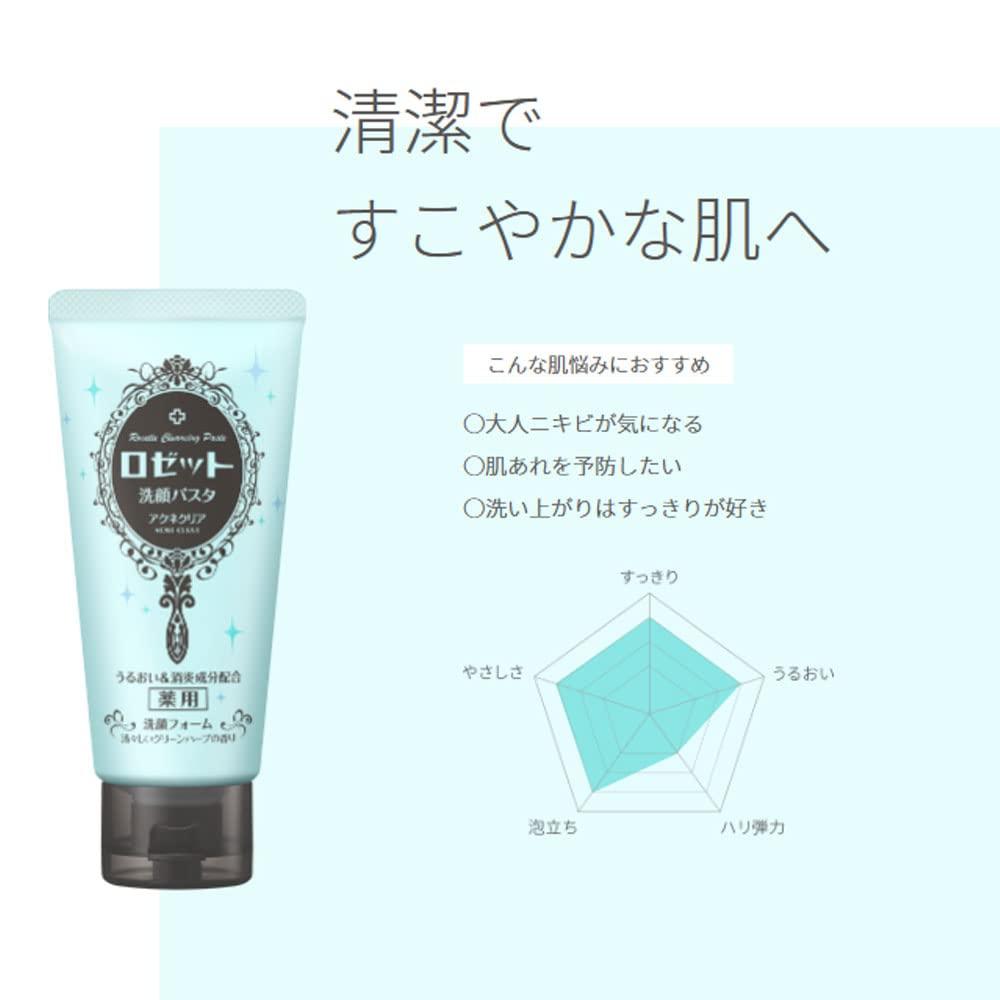 Rosette Facial Cleansing Paste Acne Clear 120g     Anti-Breakout Skincare