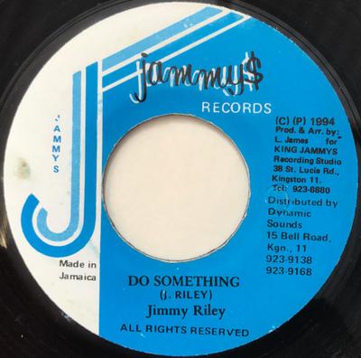 7inch Record JIMMY RILEY - Do Something NONE Jammy's Records Jamaica Reggae, Ska & Dub Used