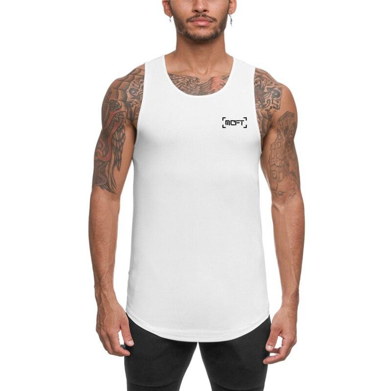 Muscleguys Summer Quick-drying T-shirt Fitness Vest Men's Running Marathon Sportswear Sleeveless Training Clothes Muscle Breathable Tanktop
