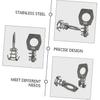 2 Pack Water Heater Door Lock Key, Stainless Steel RV Water Heater Tank Lock, Silver Door Security Lock