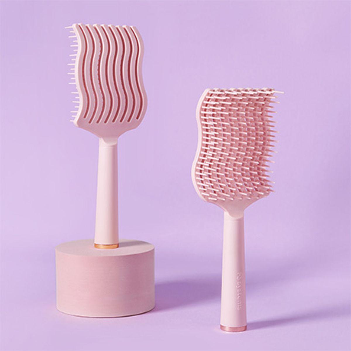 Wavy Detangling Brush Blooming Pink