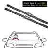 For Jeep Renegade BU 2014~2023 Front Wiper Blades Cutter Window Windshield Windscreen Cleaning Brushes Washers Car