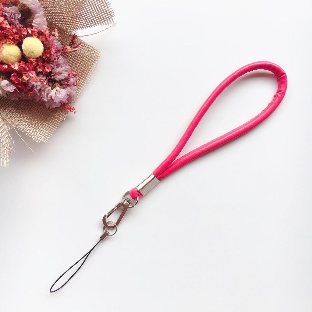 High-Quality PU Leather Unisex Phone Lanyard & Keychain Pendant