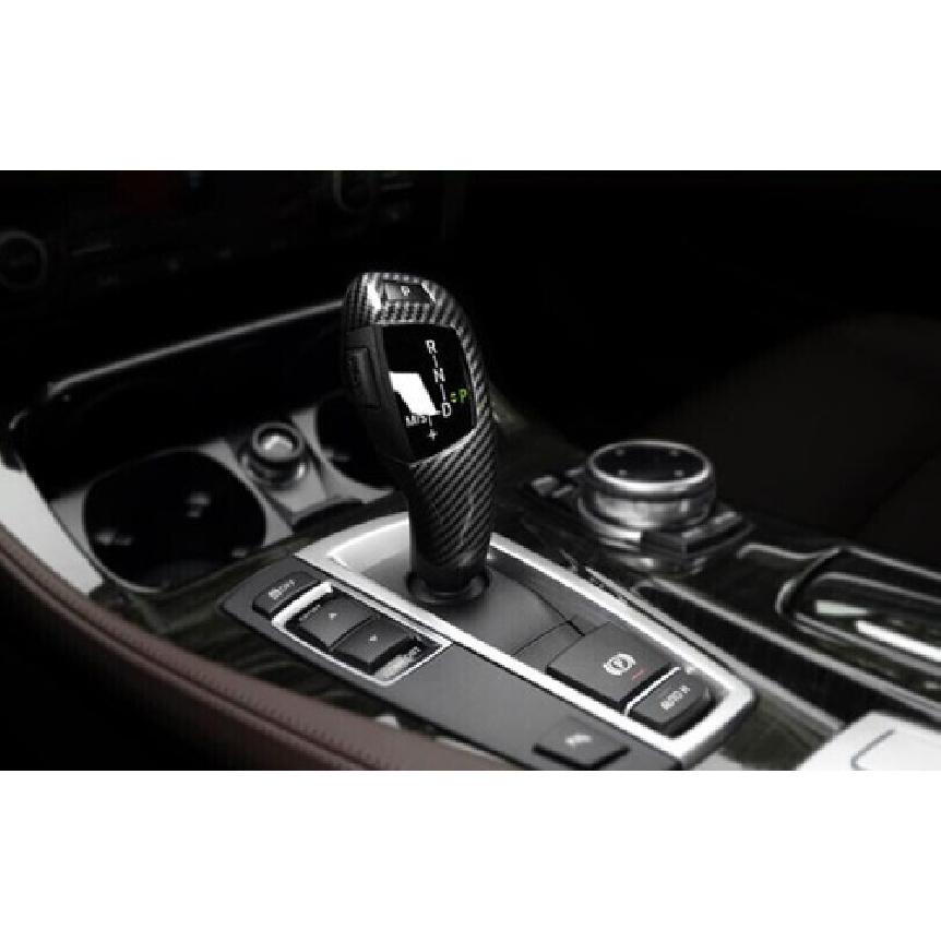For BMW X3 F25 X4 2011-2017 Carbon Fiber Gear Shift Knob Shifter Lever Trim 1PCS