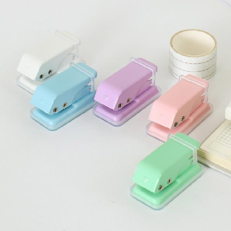 Plastic Hole Puncher For Multi Page Documents Smooth Punching Mechanism Travel Friendly Design Ideal Study Office Tool