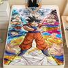 Son Goku Print Flannel Blanket, Soft Warm for Bedrooms Sofas Beds, Perfect for Travel Picnic Chair -HE19