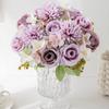 1/3PCS Artificial Flowers Silk Hydrangea Rose Holiday Wedding Bridal Bouquet Home Room Vase Table DIY Gift Scrapbook Decorations