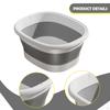 Foldable Foot Bath Basin Barrel Fishing Bucket Storage Container Soaking Tub Washing for