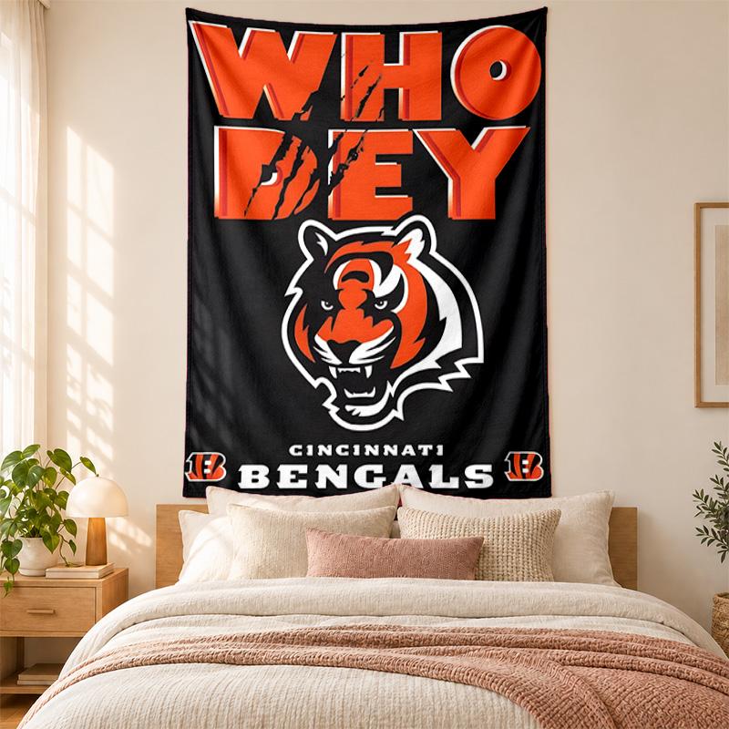 Cincinnati Bengals Tapestry highquality for decorating living room bedroom dorm walls ideal as bedroom wallart orholiday gift