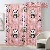 Flat Printing Curtains Without Rod Panda Dreams Chic Print Versatile Fabric Decorations Inside Set Of 2 Made Polyester