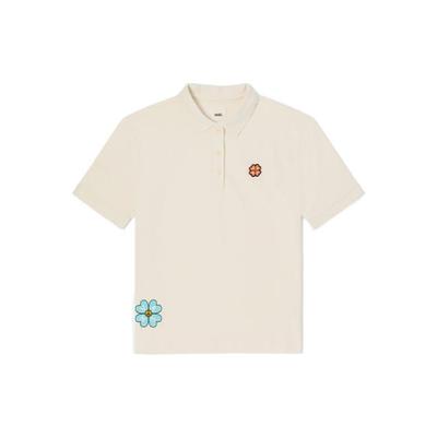 Ss22 Floral Print Single-Breasted Polo Shirt Women Tops Off-White VN0A7TP13KS