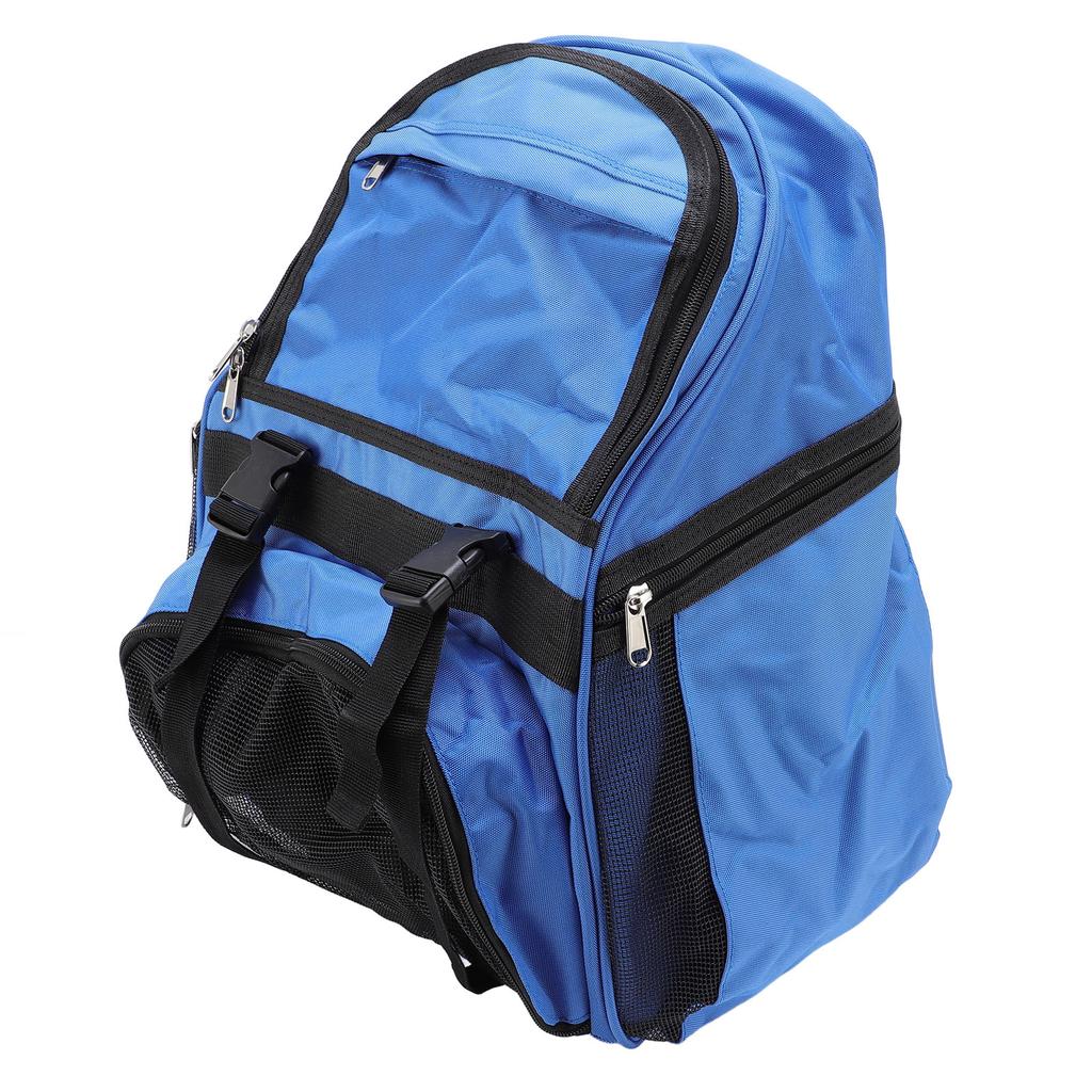 Large Capacity Backpack Oxford Cloth Sports Equipment Tool Bag for Football Basketball Clothing Towel Blue