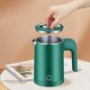 Small Electric Kettles Stainless Steel for Boiling Water 0.6L Travel Mini Hot Water Boiler Heater Double Wall Cool Touch Portab