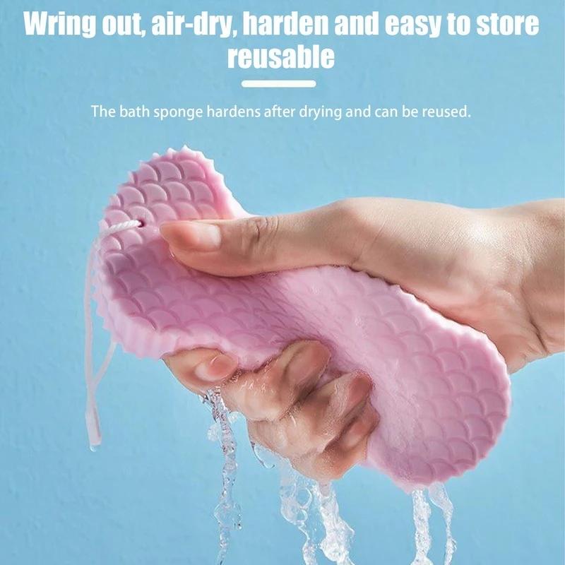 Exfoilating Bath Sponge for Body Cleaning Dead Skin Remover Massager Cleaning Shower Brush Peeling Sponge