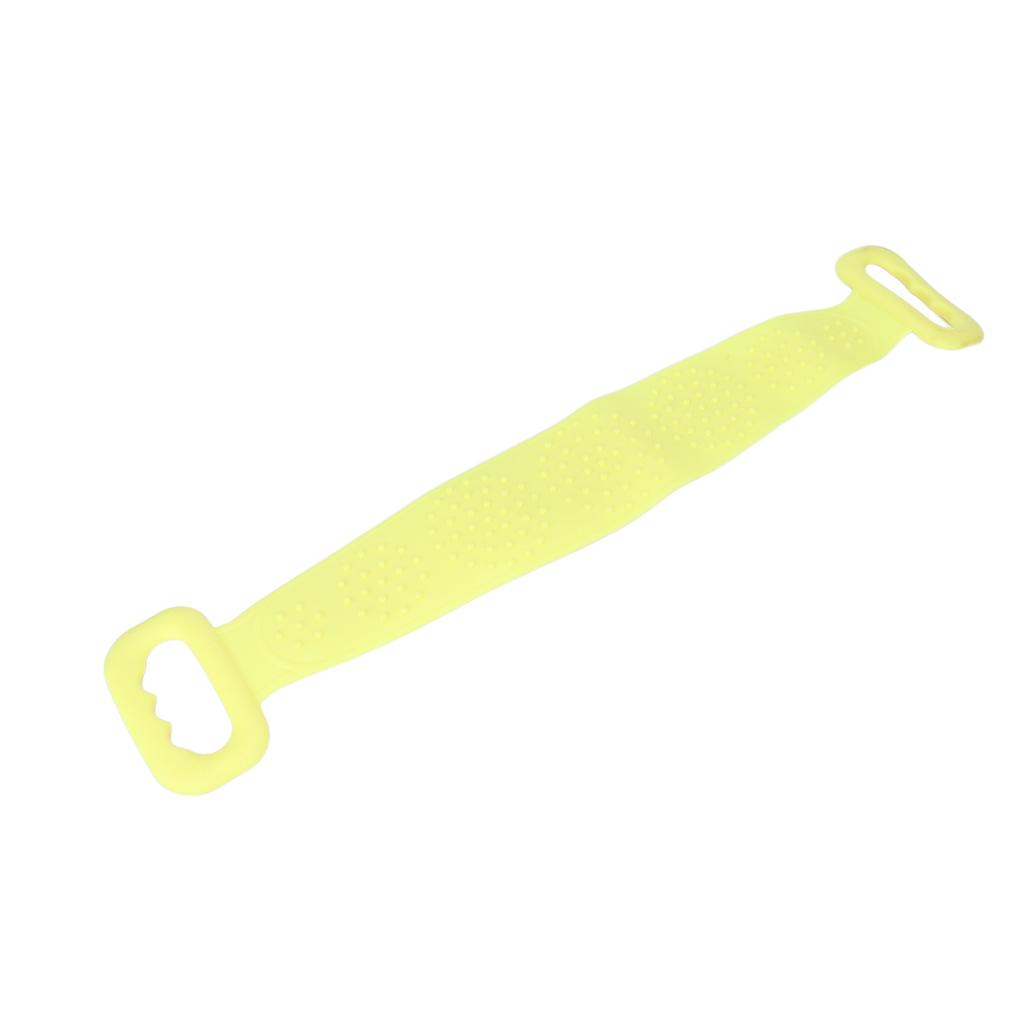 Silicone Back Scrubber Double Sided Bath Shower Exfoliating Back Cleaning Belt Strap for Men Women