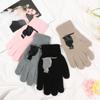 Mode Weiche Dicke Warme Fäustlinge Vollfingerhandschuhe Niedliche Katze Strickhandschuhe