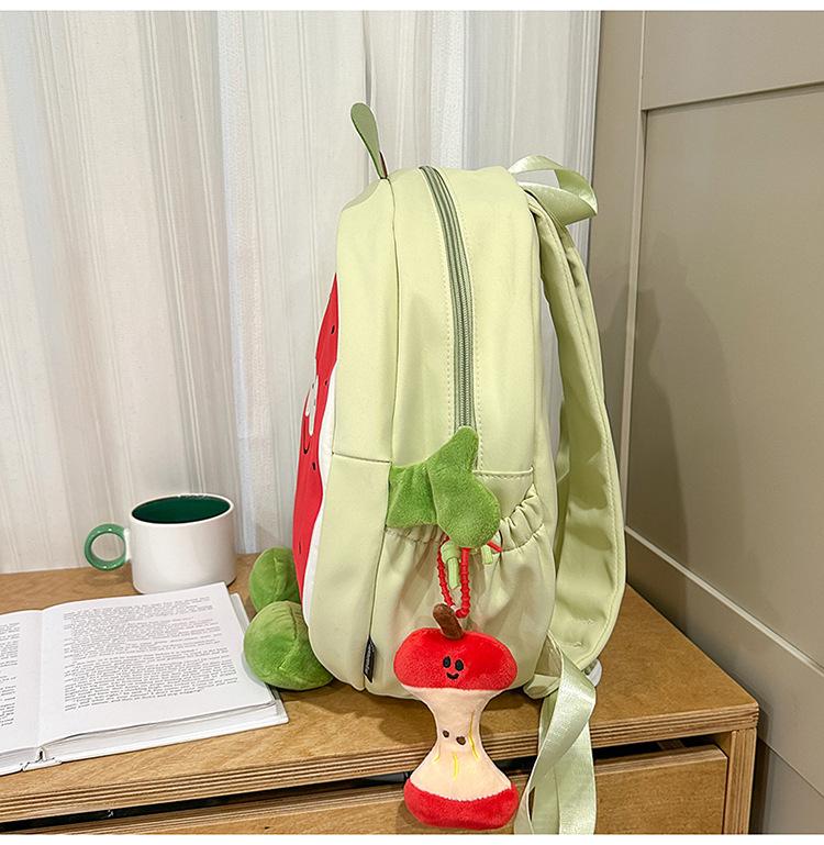 2025 Cute Watermelon Backpack for Girls - Large Capacity Schoolbag: Fresh and Casual Design